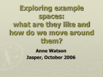 Exploring example spaces 2006