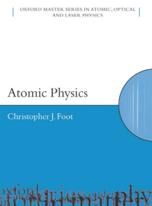 J. Foot - Atomic Physics