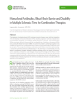 Monoclonal Antibodies, Blood-Brain Barrier and Disability in