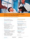 When to Go to the Emergency Room