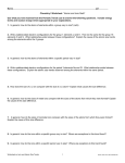 Worksheet on Ionic and Atomic Size Trends