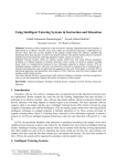 Using Intelligent Tutoring Systems in Instruction and Education