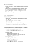 Pop Quiz pp. 151-155 What two forms of energy combine to make