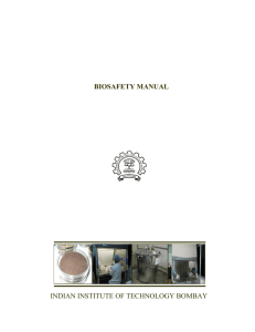 bio safety manual