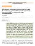 Post-infectious inflammatory response syndrome (PIIRS