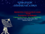 strategic communication - Inter-American Division Media Productions