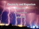 Motion of a charged particle under the action of a magnetic field