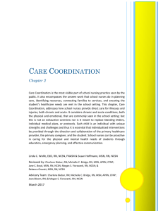 care coordination - Delaware Department of Education