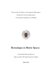 Bornologies in Metric Spaces - Facultad de Matemáticas UCM
