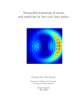 Strong-field ionization of atoms and molecules by few