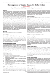 Development of Electro-Magnetic Brake System
