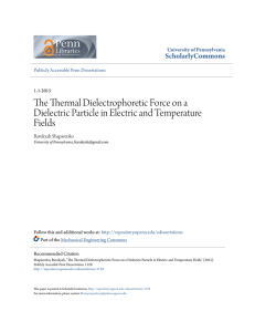 The Thermal Dielectrophoretic Force on a Dielectric Particle in