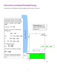 Universal Gravitational Potential Energy