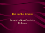 The Earth`s Interior