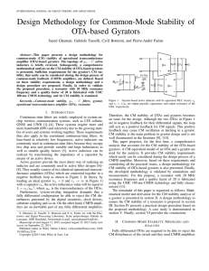 Design Methodology for Common-Mode Stability of