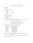 Chemistry Mid-term Study Guide A 2016