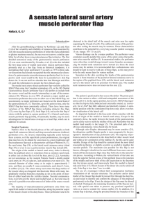 A sensate lateral sural artery muscle perforator flap