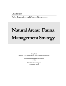 Fauna Management Strategy