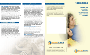 Hormones - NeuroScience, Inc.