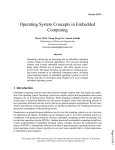 Operating System Concepts In Embedded