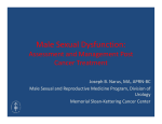 Male Sexual Dysfunction - Memorial Sloan Kettering Cancer Center