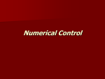 1 Numerical Control - UNT College of Engineering