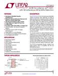 LTC2413 - 24-Bit No Latency ∆Σ™ ADC, with Simultaneous 50Hz