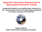 Systematic Observation Requirements for Space