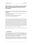 Model Predictive Controller-based, Single Phase Pulse Width