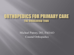 Orthopedics Update For The PCP 2015Michael