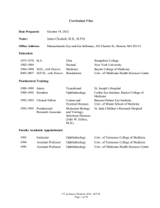 Curriculum Vitae - Mass. Eye and Ear