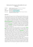 Mathematical Structures for Reachability Sets and Relations Summary