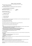 SUMMARY OF PRODUCT CHARACTERISTICS Medicinal product