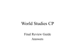 World CP final review packet