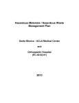 Hazardous Materials / Hazardous Waste Management Plan