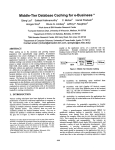 Middle-Tier Database Caching for e-Business - Pages