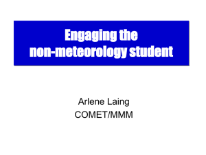 Engaging the non-meteorology students