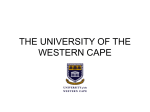 UWC earth institute - University of Western Cape