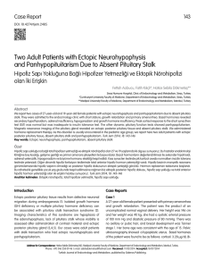 Two Adult Patients with Ectopic Neurohypophysis and