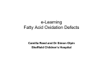 e-Learning Fatty Acid Oxidation Defects