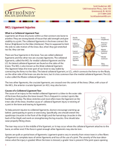 MCL Ligament Injuries