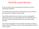 Network Layer - CIS @ Temple University