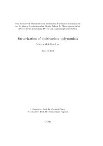 Factorization of multivariate polynomials