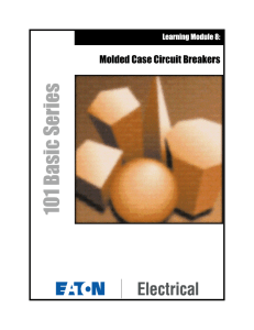 8. Molded Case Circuit Breakers