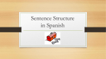 Sentence Structure and "Ser"