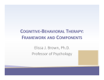 COGNITIVE-BEHAVIORAL THERAPY: FRAMEWORK AND