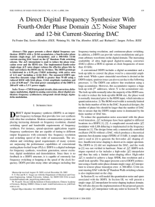 A Direct Digital Frequency Synthesizer With Fourth