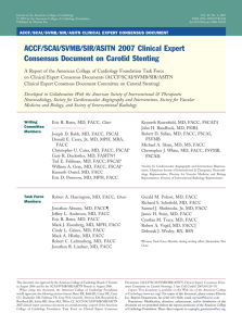 ACCF/SCAI/SVMB/SIR/ASITN 2007 Clinical Expert Consensus