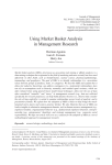 Using Market Basket Analysis in Management Research