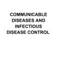 COMMUNICABLE DISEASES AND INFECTIOUS DISEASE CONTROL